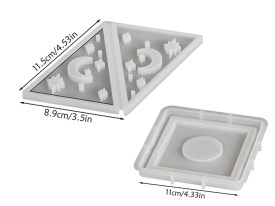 Molde silicona piramide luna calada